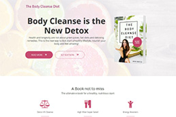 Idilio Studio - Works, Portfolio, Landing Pages, Body Cleanse Diet E-Book