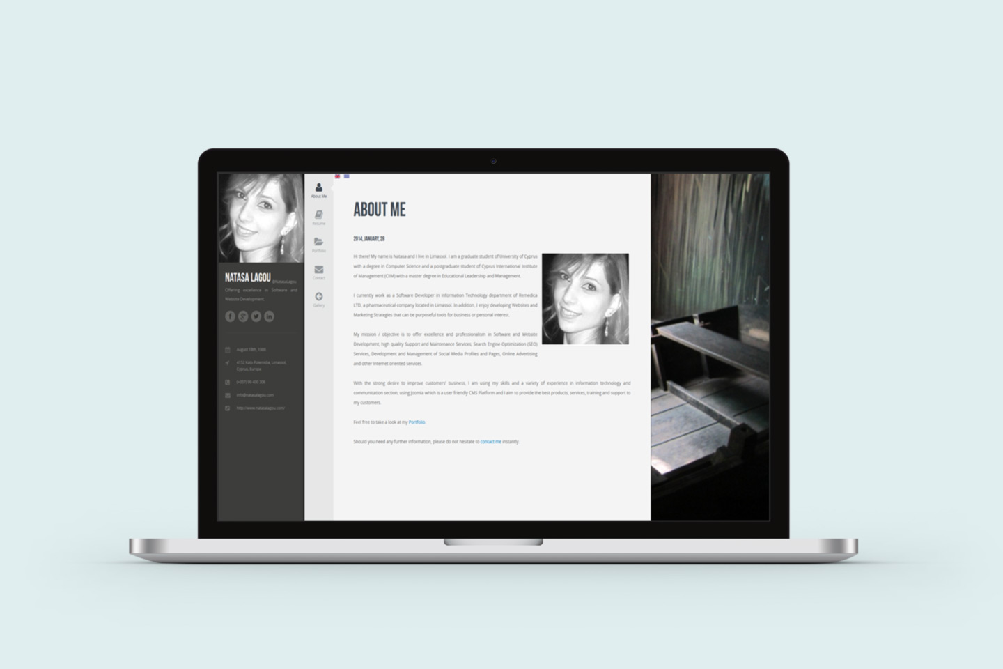 Idilio Studio - Website Redesign, Natasa Lagou Before