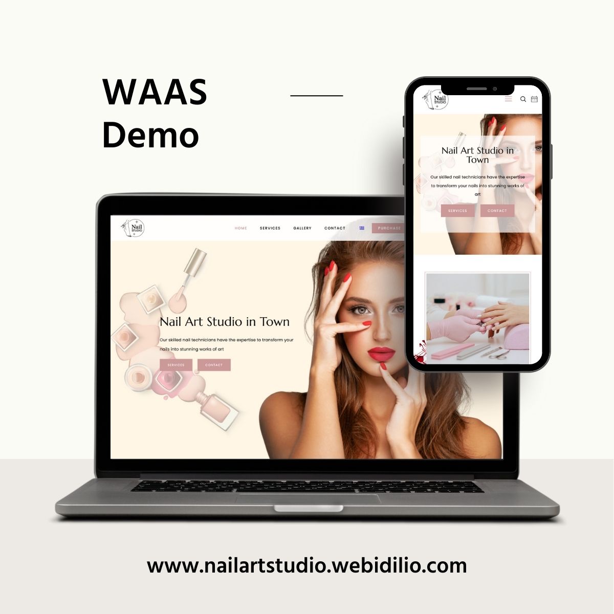 Idilio Studio - Website As A Service (WAAS), Product, Nail Art Studio